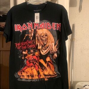 Black Graphic Iron Maiden T-Shirt
